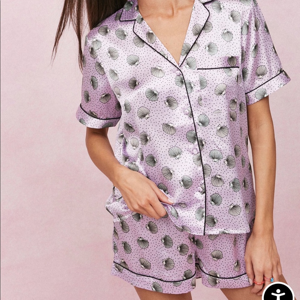 Satin Short Pijama Set